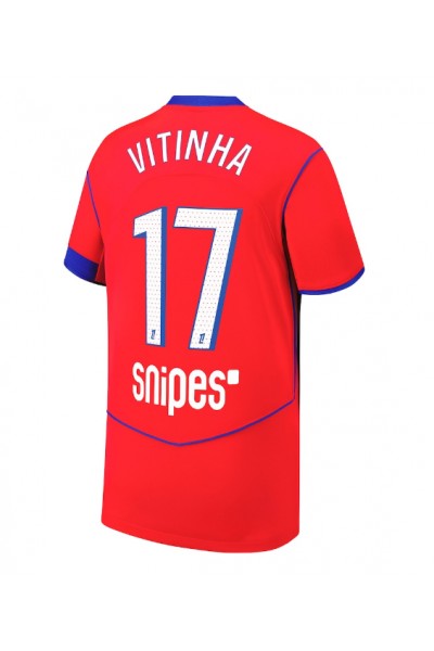 Paris Saint-Germain Vitinha #17 Jalkapallovaatteet Kolmaspaita 2025-26 Lyhythihainen Paris Saint-Germain Vitinha #17 Jalkapallovaatteet Kolmaspaita 2025-26 Lyhythihainen